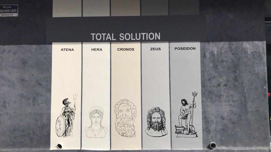 Amostra das cores — linha Solução Total
