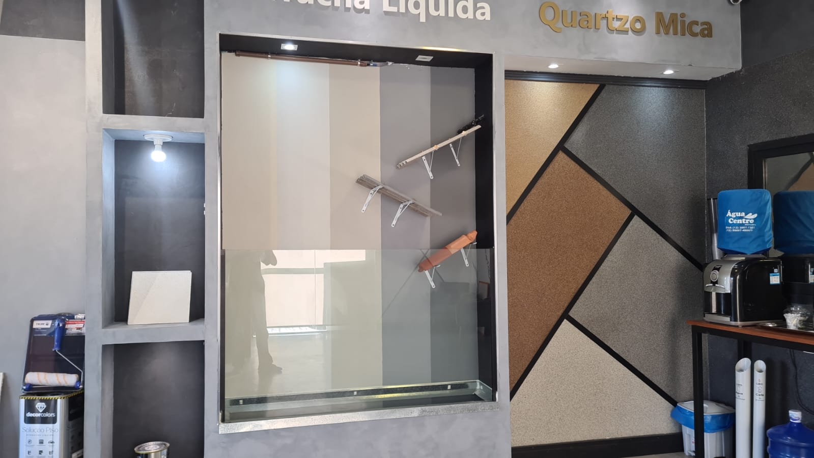 Demonstração de Borracha Líquida e Quartzo Mica