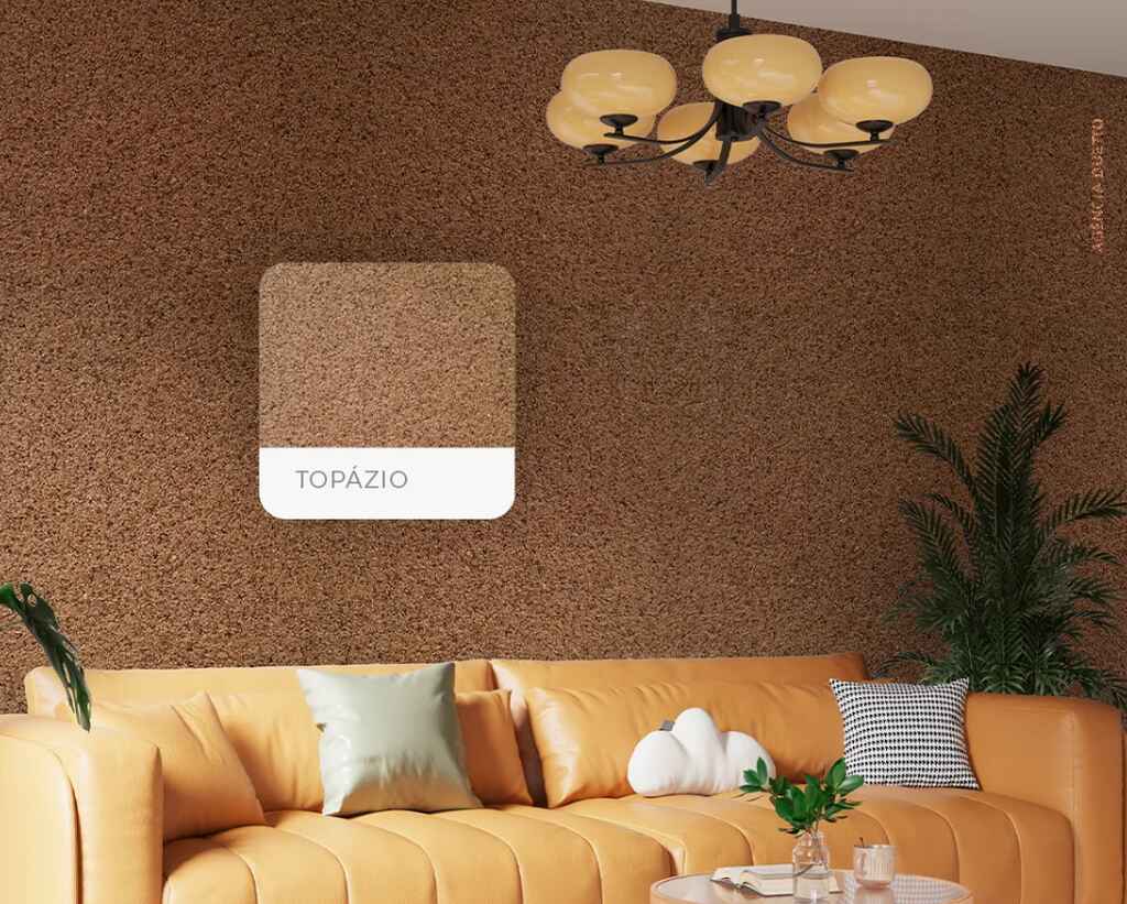 Quartzo Mica Topázio em ambiente — Decor Colors